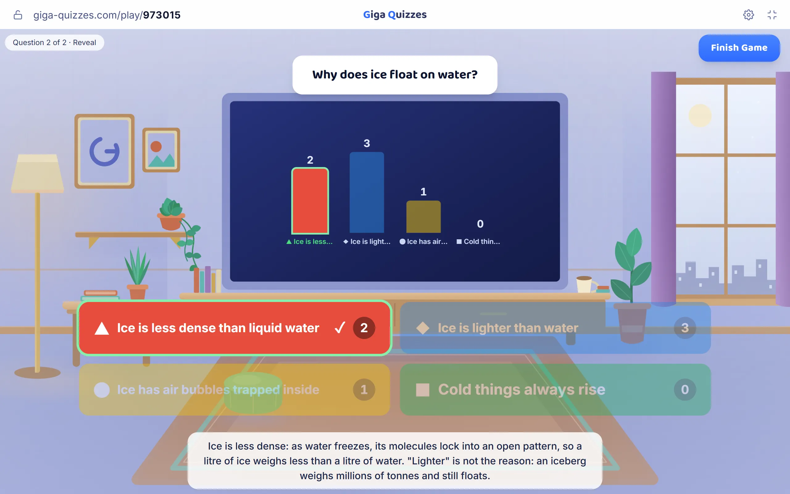 Three students chose the same wrong answer, a cluster worth stopping for
