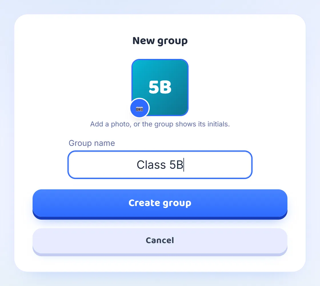 Create a group, on a computer
