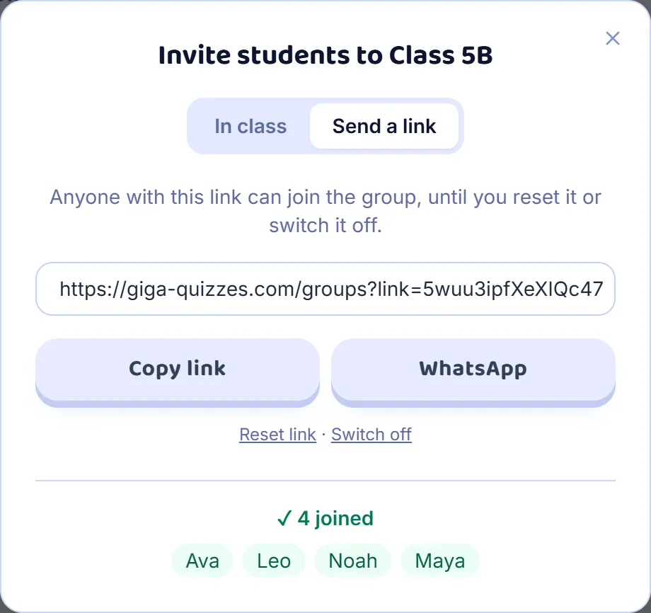 Or send them a link, on a computer