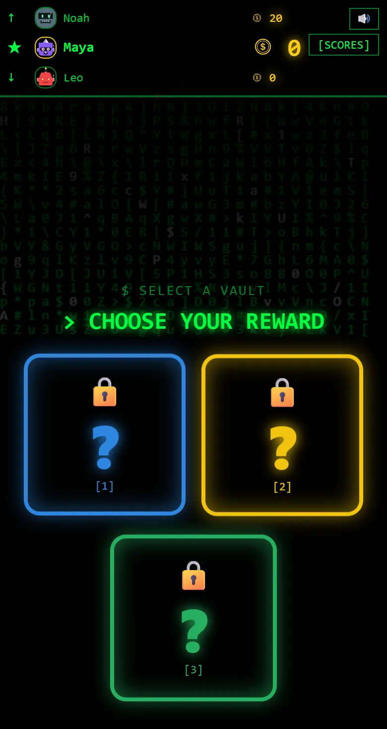 Open a vault, on a computer
