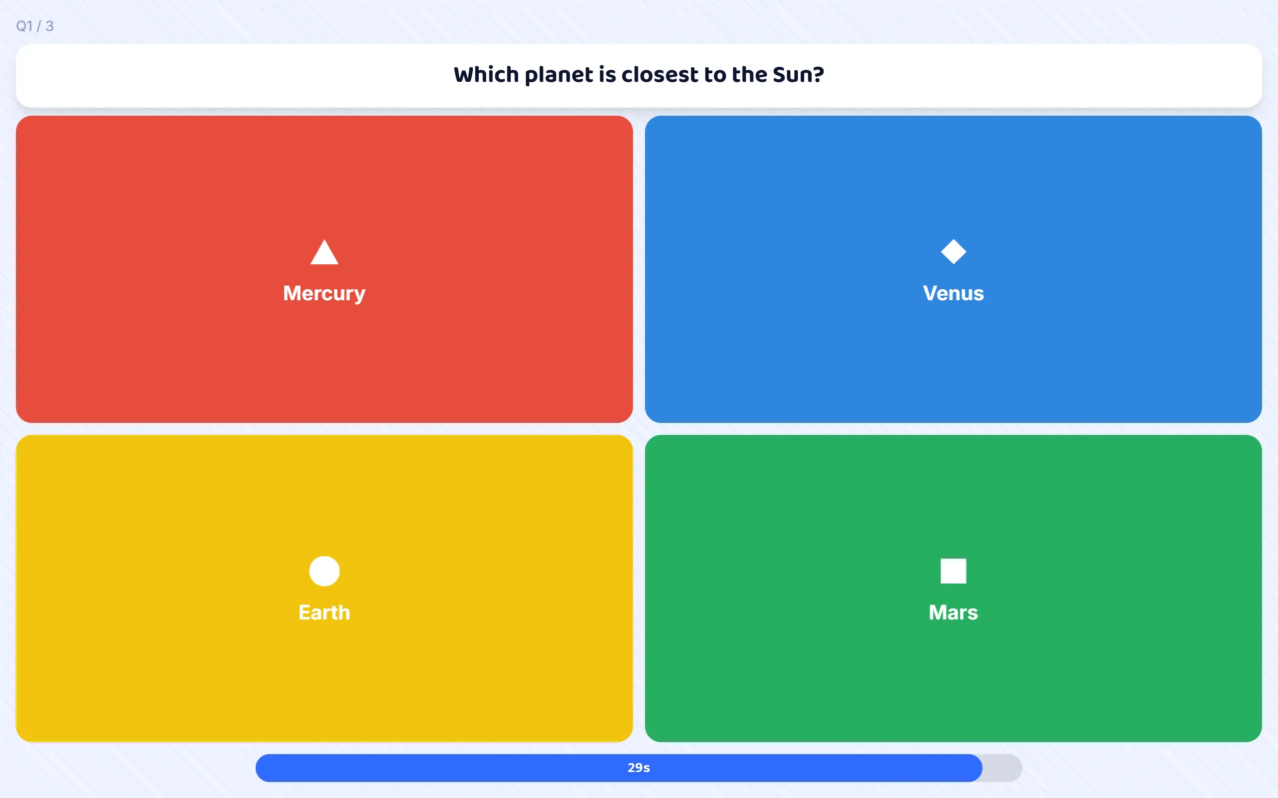 Answer on your own screen, on a computer