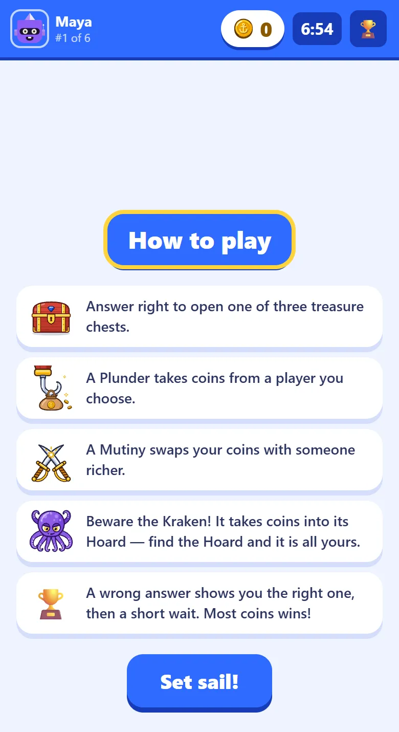 Players read how to play, on a computer