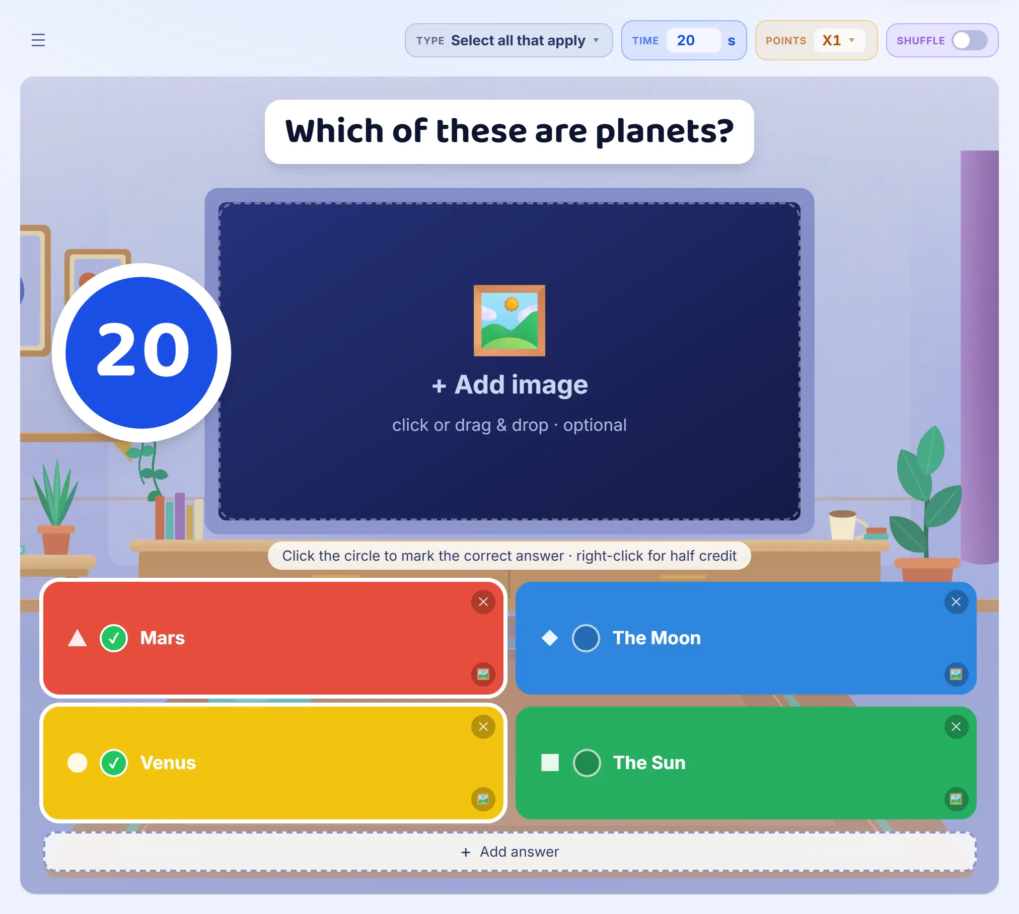 Select all that apply, on a computer