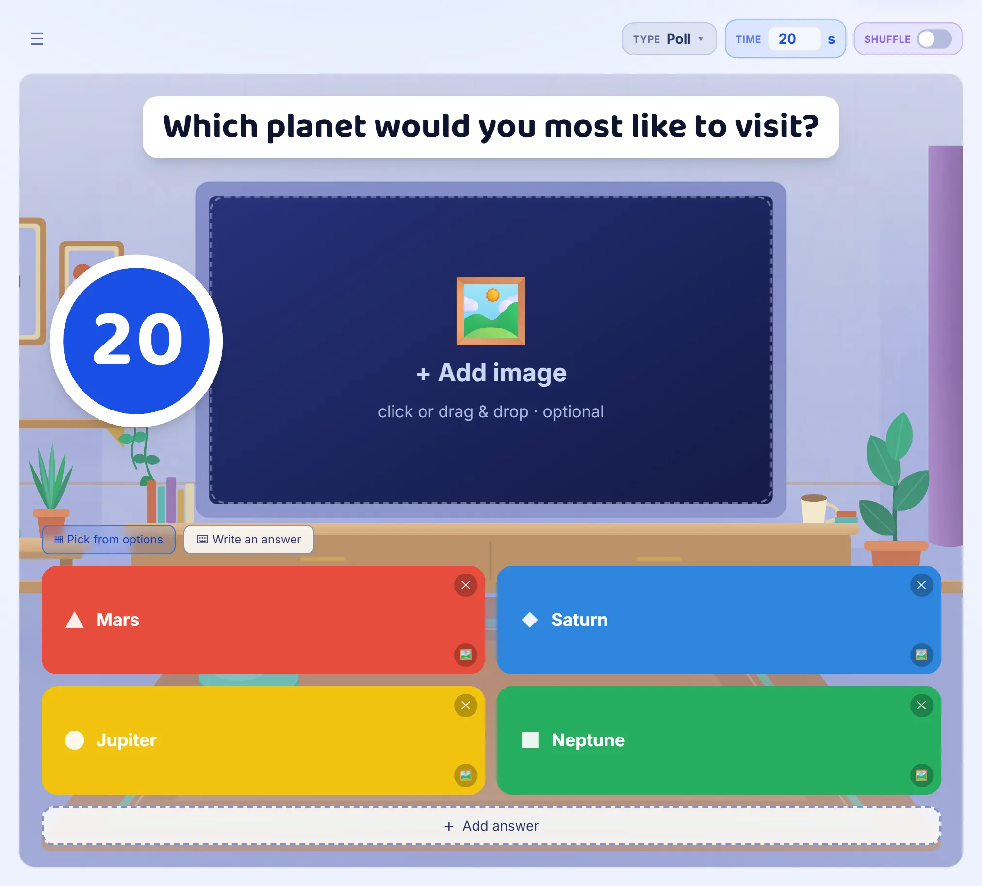 Poll, on a computer